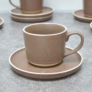 «Чайный набор 12 предметов 250мл Terra brown» - фото 1