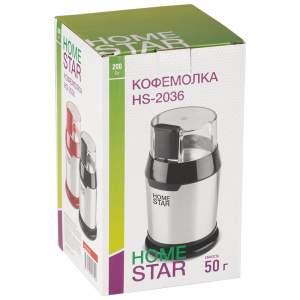 «Кофемолка HomeStar HS-2036 200Вт 50г, красная» - фото 2