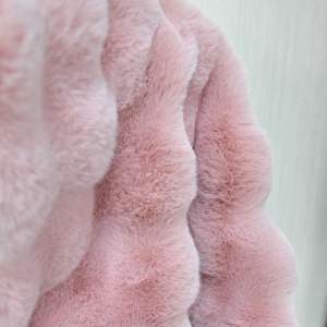 «Коврик меховой фактурный 90*120см, полиэстер, розовый» - фото 4