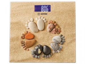 Купить Весы напольные "Ножки на песке" Hottek HT-962-008 30*30см до 180кг