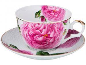 «Чайный набор Розовый пион 12пр 6 персон 250мл» - фото 1