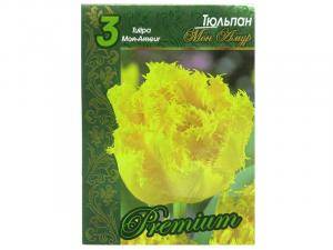 Купить Тюльпан Мон Амур (3шт) махровые ранние (жёлтый)