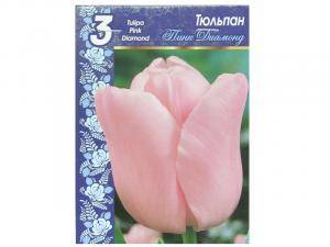 Купить Тюльпан Пинк Диамонд (3шт) простой поздний нежно-розовый
