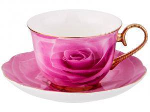 «Чайный набор 12пр Розы розовые 270мл 541923» - фото 1