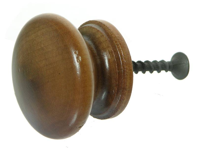 Ручка мебельная кнопка большая орех Алапаевск