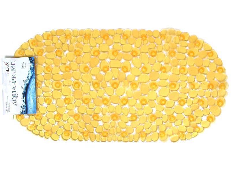 Коврик AQUA-PRIME 70*35см Камешки (желтый)