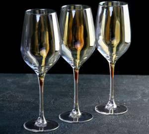«CELESTE Набор бокалов для вина 6шт 270мл Золотистый хамелеон» - фото 1