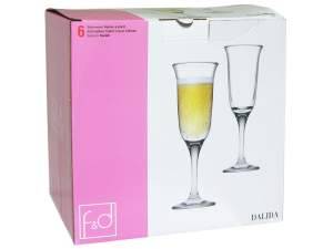 «Набор бокалов для шампанского "Dalida" 6шт 210мл» - фото 1