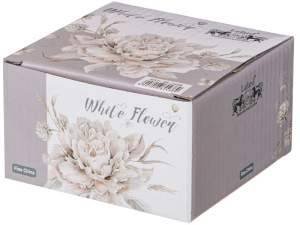 «Чайник заварочный 600мл Белый цветок (серый)» - фото 1