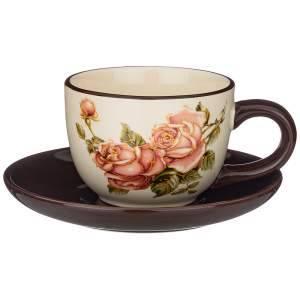 Купить Чайная пара 220мл Корейская роза 358-1705