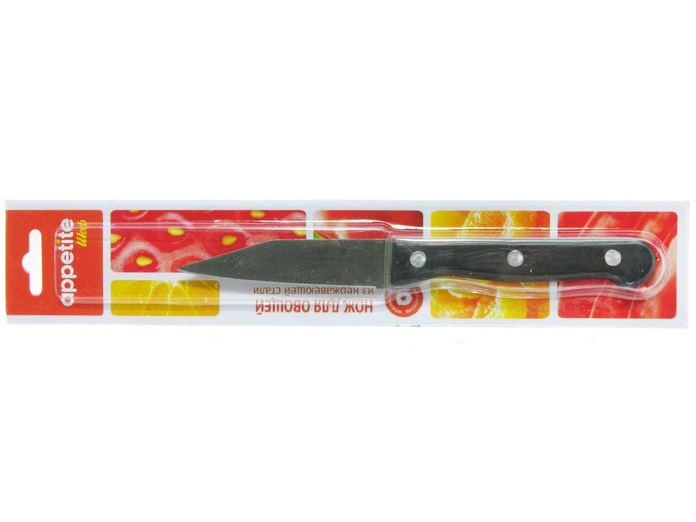 Нож для овощей 7см нерж с пласт ручкой Шеф тм Appetite