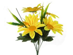 Купить Цветы искусственные Гербера 35-40см 7 цветков