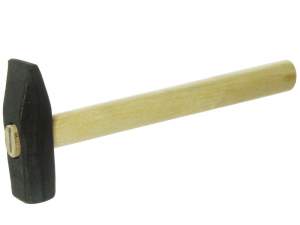 Купить Молоток слесарный 600г квадратный боек оксидированный деревянная ручка