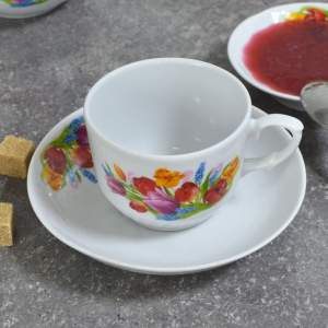 «Чайная пара 250мл форма Кирмаш Майский букет» - фото 3
