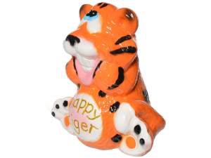 «Копилка Счастливый тигр глянец 18см» - фото 1
