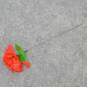 «Цветы искусственные Гвоздика красная 30см» - фото 1