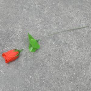 «Цветы искусственные Роза красная 32см» - фото 1
