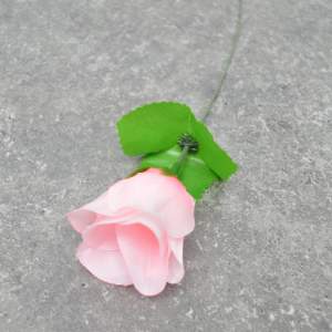 Купить Цветы искусственные Роза розовая 32см