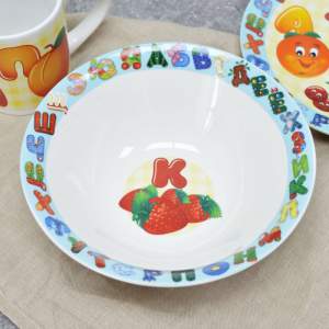 «Набор детской посуды 3 предмета "Алфавит"» - фото 3