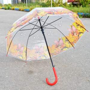 «Зонт трость женский купол "Цветы", микс 6 цветов» - фото 2