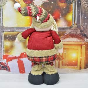 «Сувенир "Дед Мороз" 50-80см красный, телескопические ноги» - фото 1