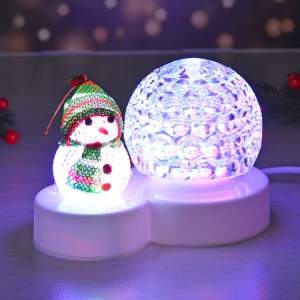 Купить Лампа новогодняя светящаяся "Снеговик" 17*10*11см