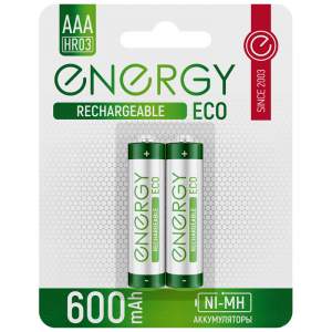 Купить Аккумулятор Energy Eco NI-MH 600mah R03 АAА (2шт)