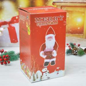«Сувенир "Дед Мороз" музыкальный 30см, в красной шубе с подарком, микс (работает от 3*АА)» - фото 2
