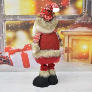 «Сувенир "Дед Мороз" 50-68см с телескопическими ногами, красный» - фото 1