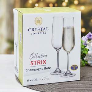 «Набор бокалов для шампанского 6шт 200мл "Strix"» - фото 2