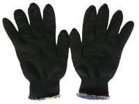 Купить Перчатки вязанные двойные черные без напыления "Зима"